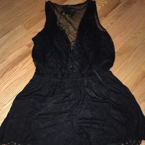 Express Black lace romper